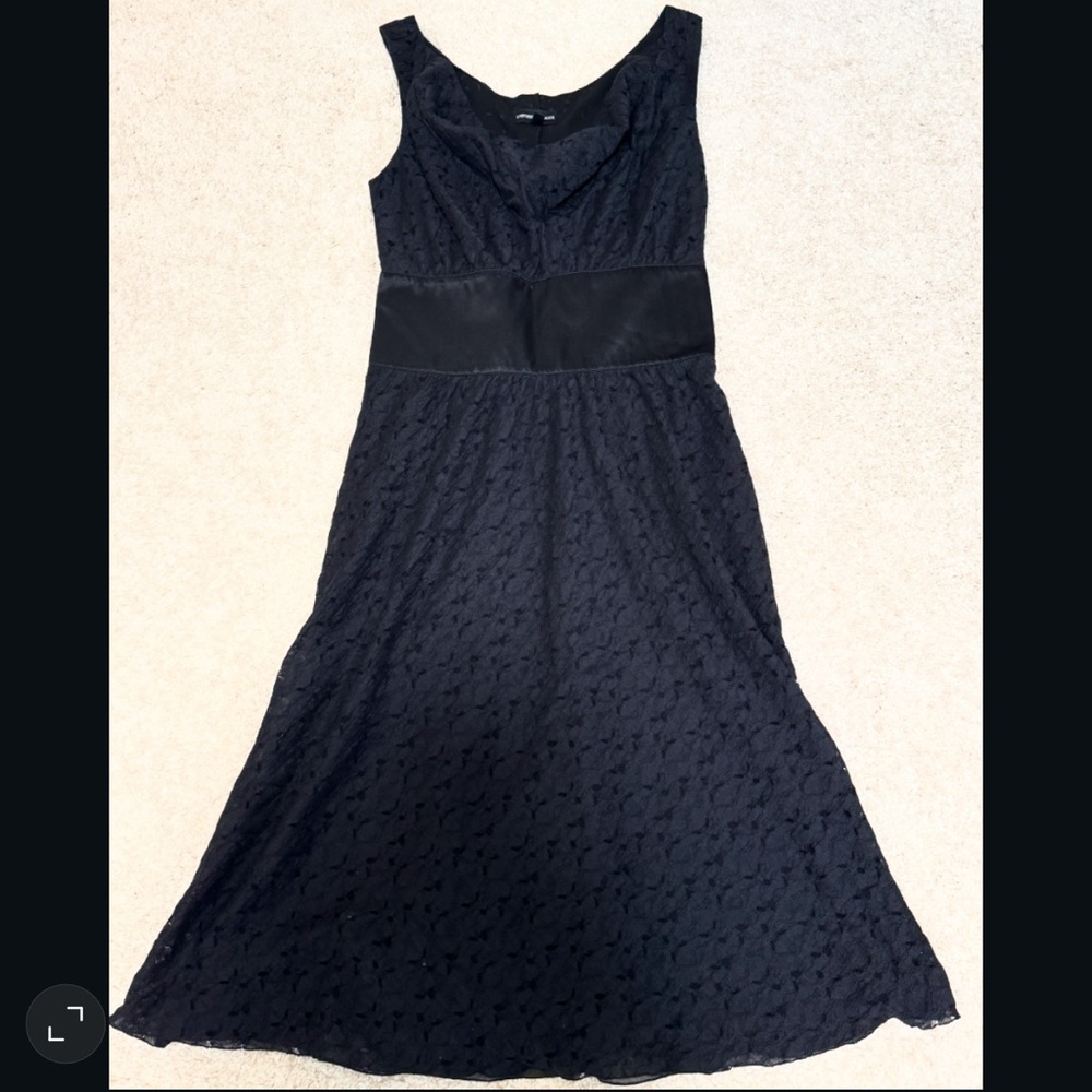 Emporio Armani Elegant Black Lace Dress